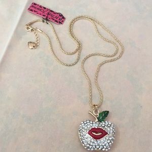 Betsey Johnson Jewelry - Lovely apple π with lips π Betsey Johnson Jewelry - Lovely apple π with lips π